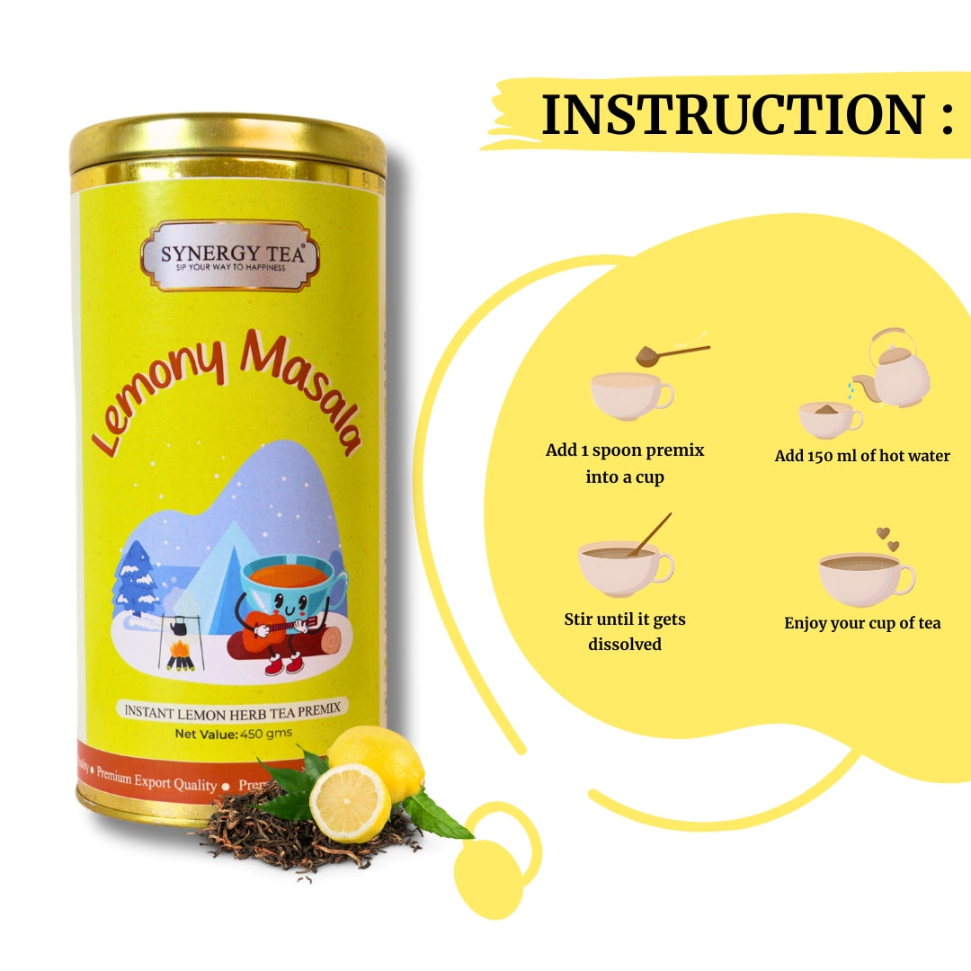 Lemony Masala Instant Premix Tea (450g)